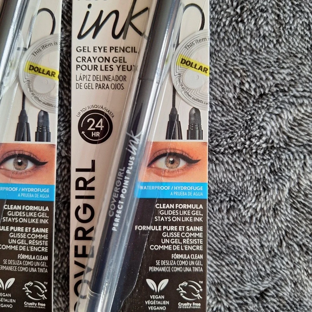 2‎ Pk Covergirl Perfect Point Plus Ink Gel Eye Pencil #275 Matte Jet Black